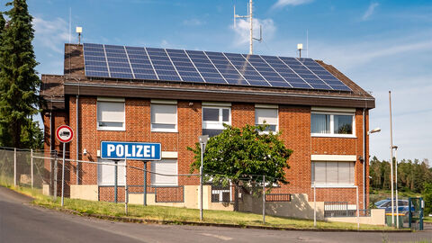 Gebäude der Polizeistation in Herborn.