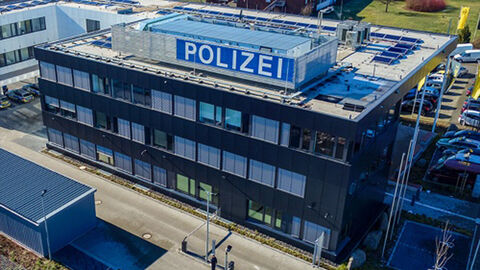 Gebäude der Polizeistation in Butzbach