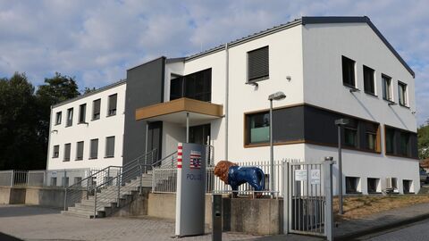 Gebäude der Polizeistation in Weilburg.