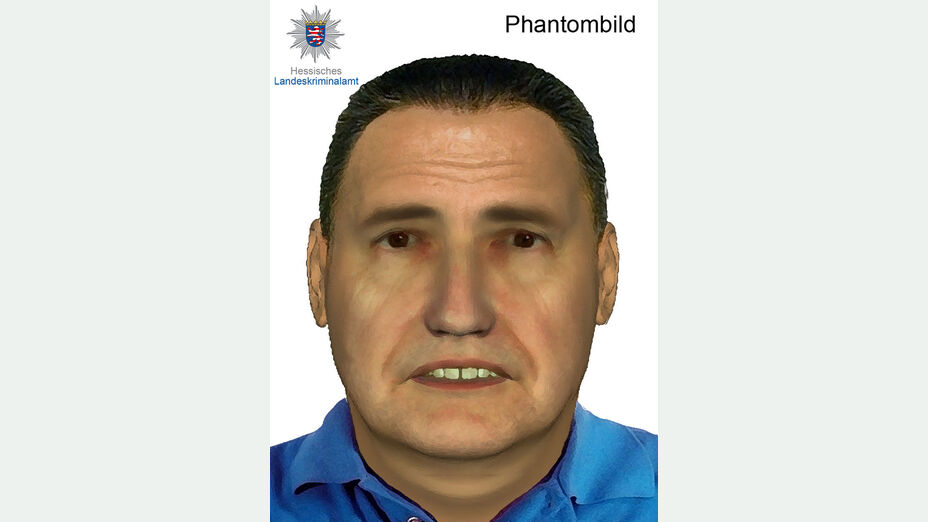 Phantombild einer männlichen Person