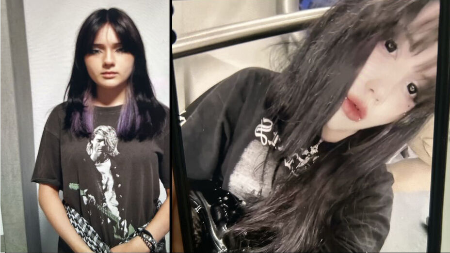 Collage mit zwei Bildern der vermissten Person